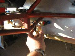 Another view of the gascolator and bulkhead fitting before the 90 degree adapter is installed IMG_0416.jpg